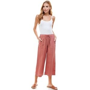 Thread & Supply Women's Super softRelaxedFitWide Waist  Brick Dust, XL) MSRP $38